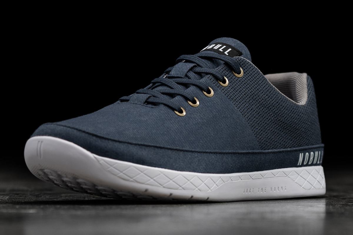 Nobull Canvas Women's Trainers Navy | Australia (UN2648)